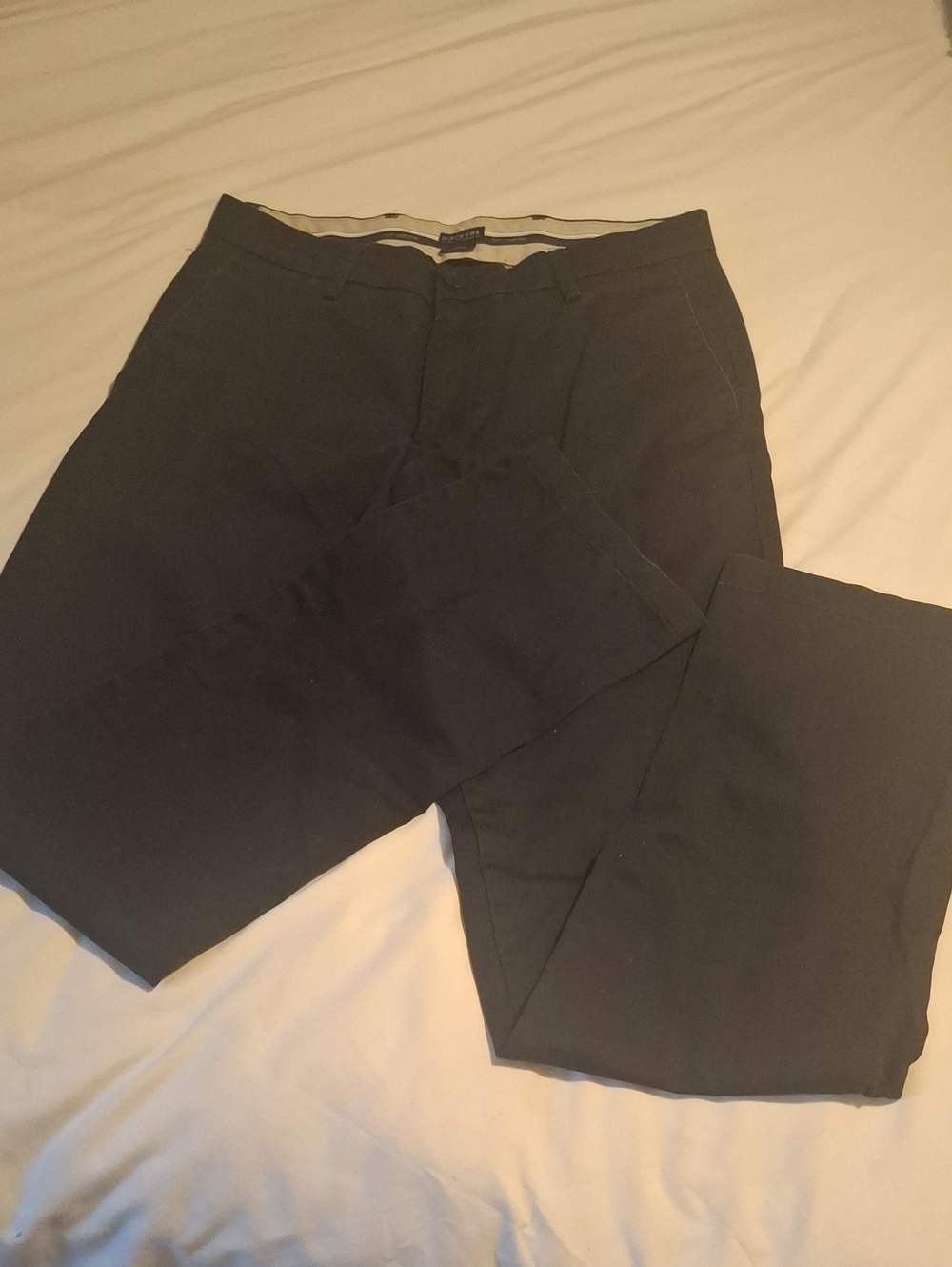Mens Dockers Black Flat Front Slacks